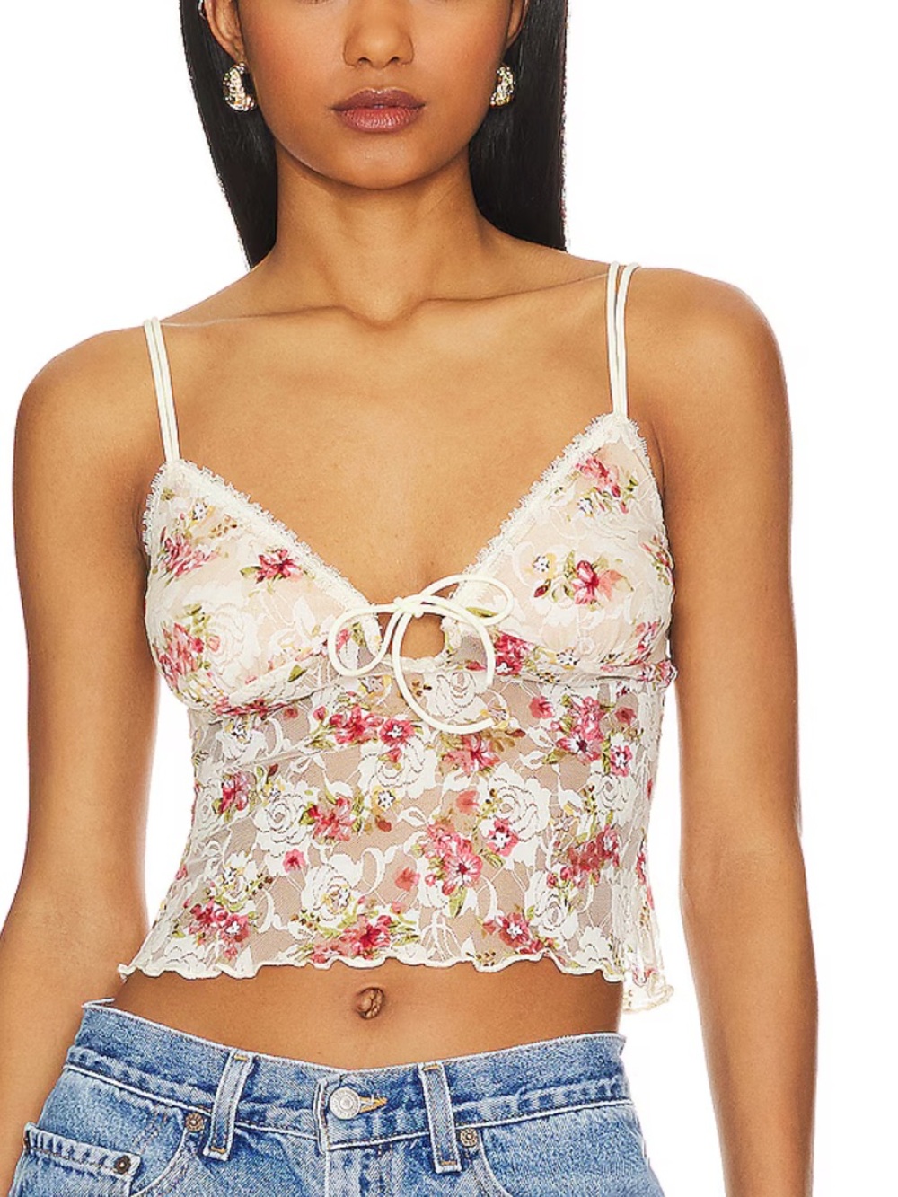 More To Come Lace Floral Top from revolve